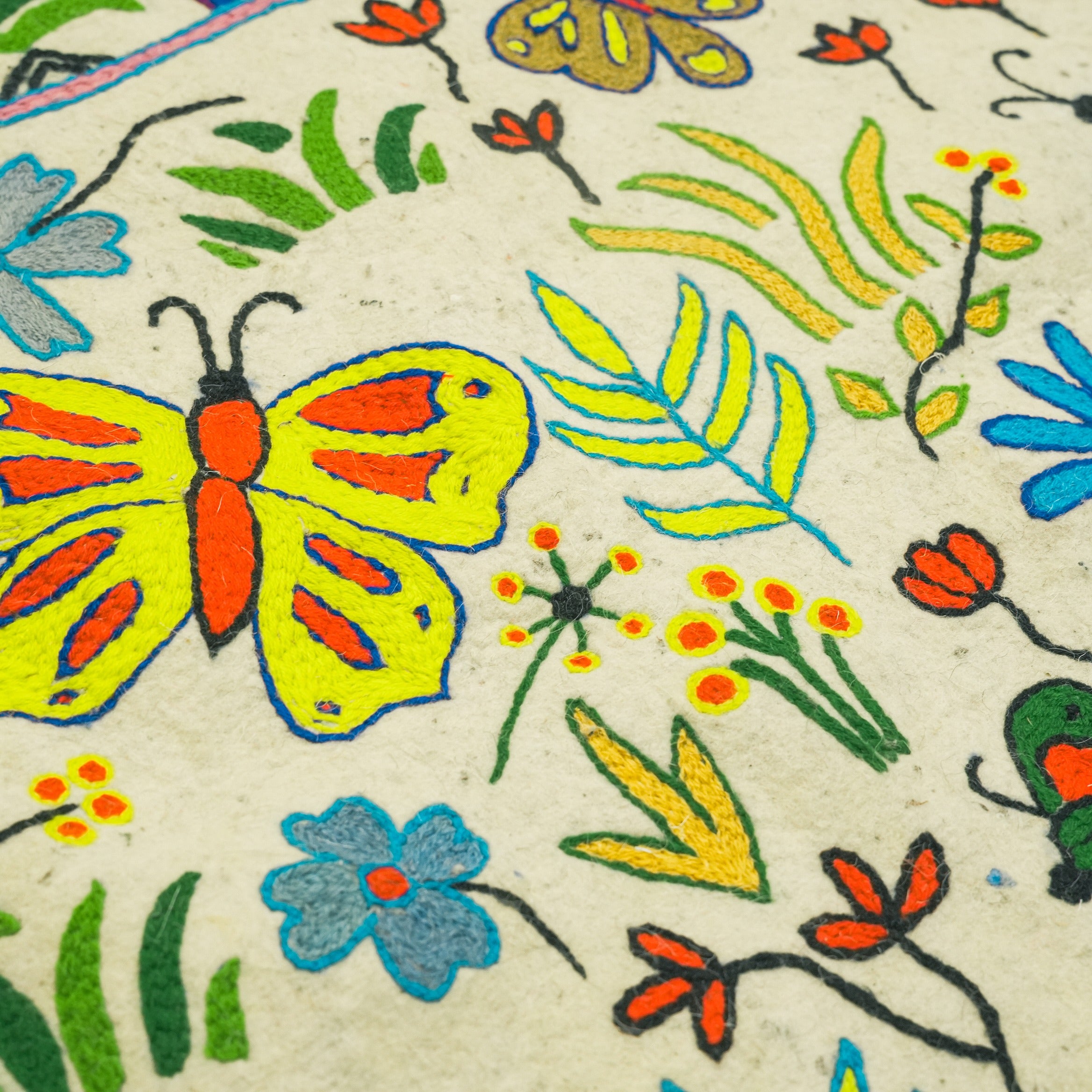 Living Room Rug -Blooms &amp; Butterfly