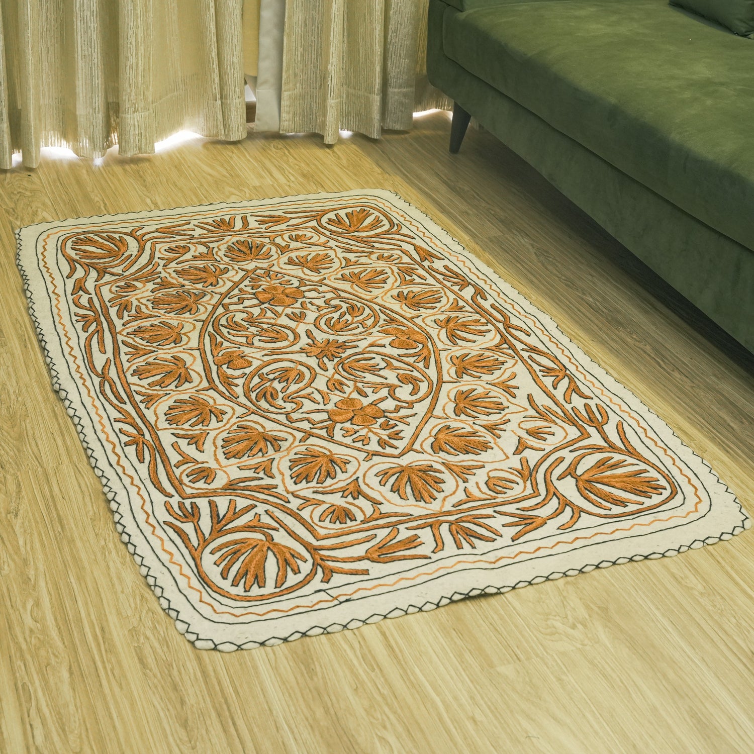 Living Room Rug - Earthy Embrace