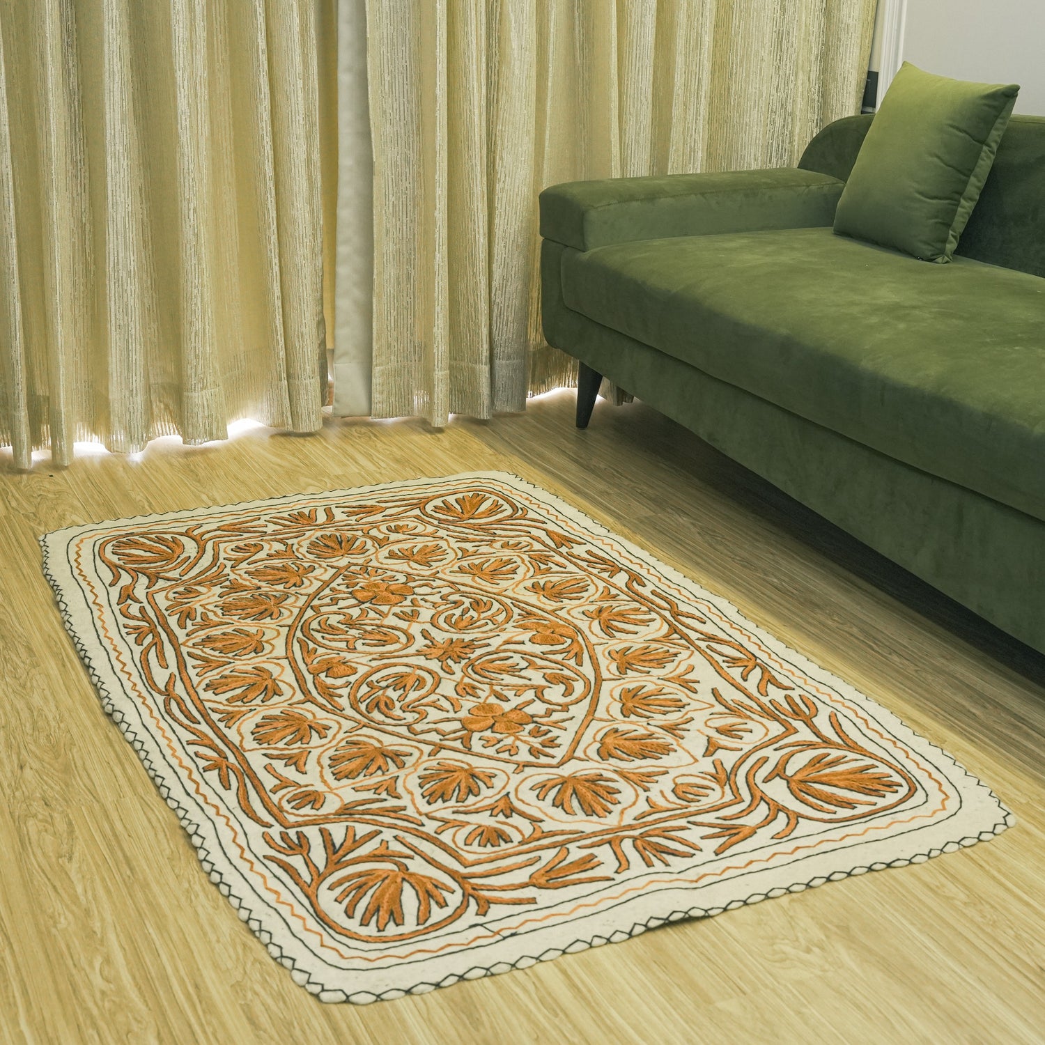 Living Room Rug - Earthy Embrace