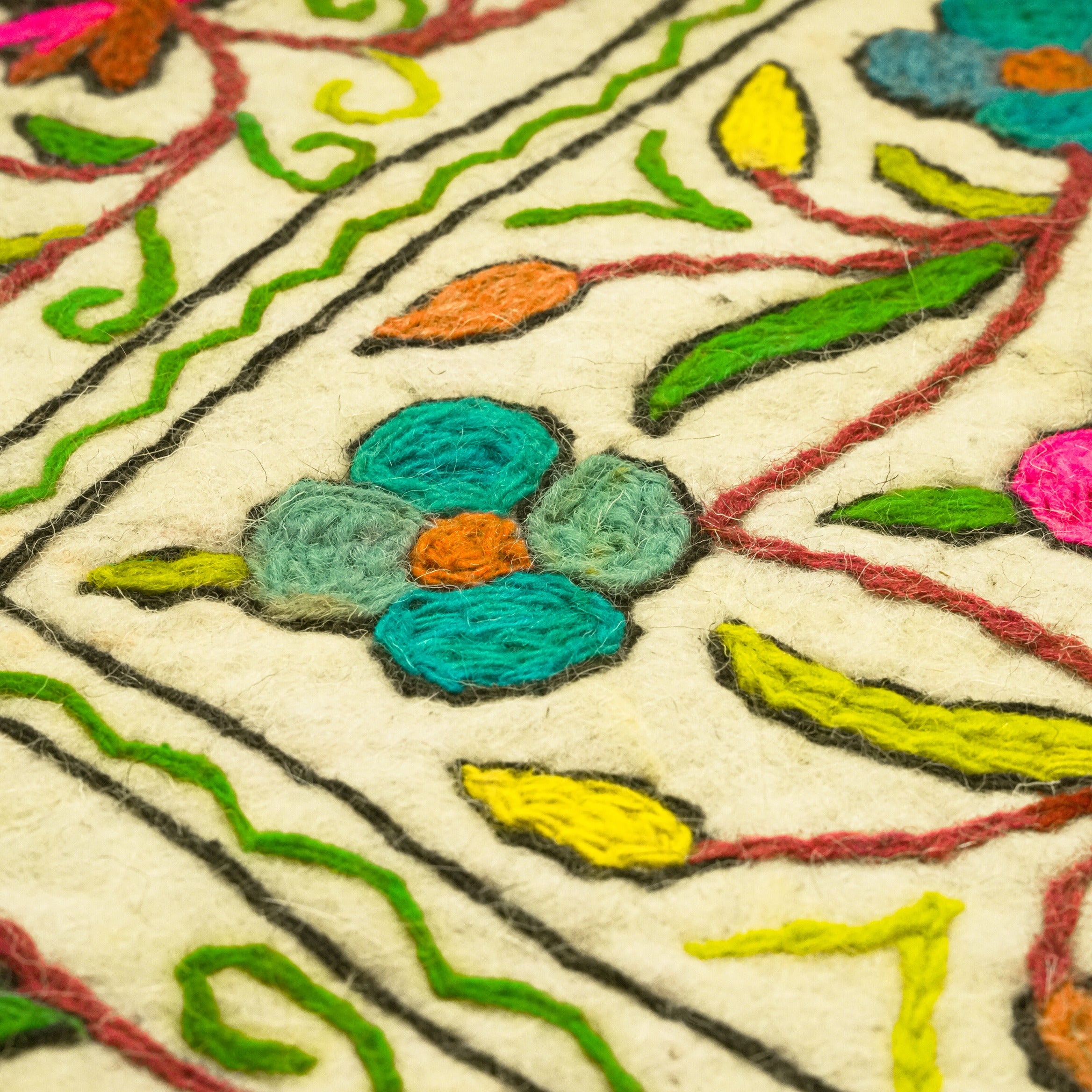 Square Rug - Garden Delight