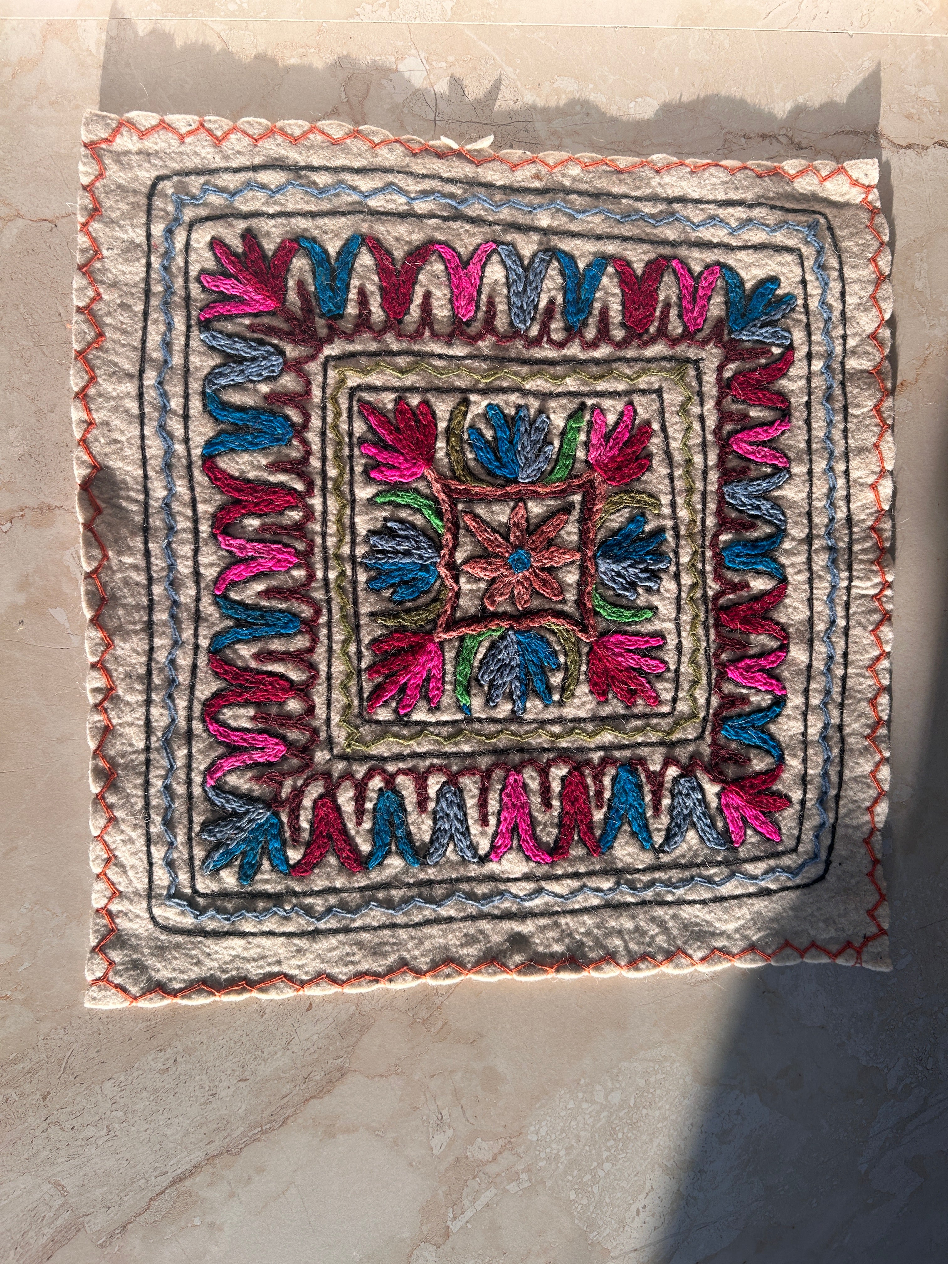 Square Rug - Shanti Mandala