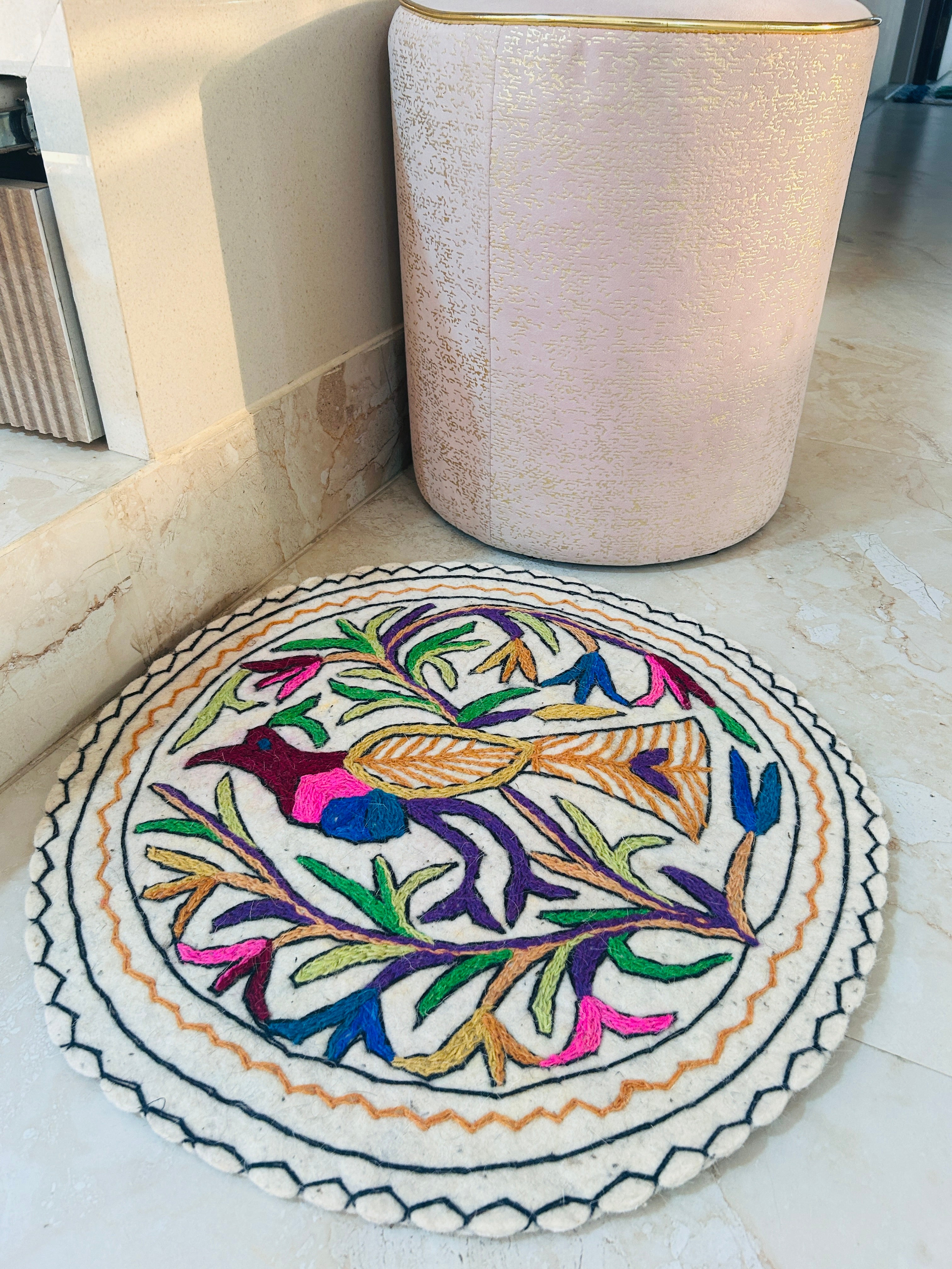 Round Rug - Kusum Phool